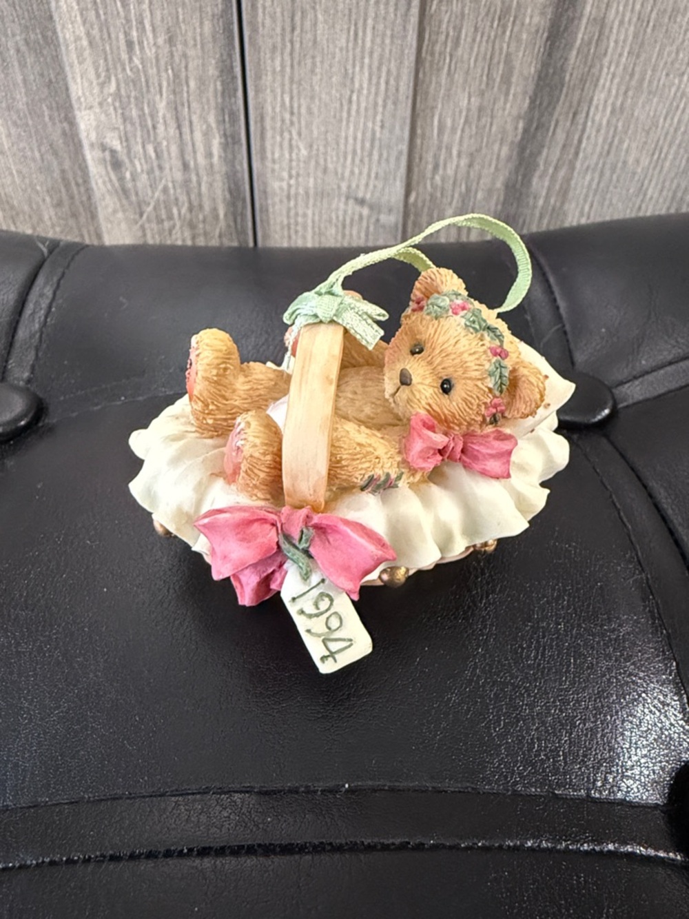 Cherished Teddies Bear Beary Christmas Baby Bear Ornament Collectible Figurine
